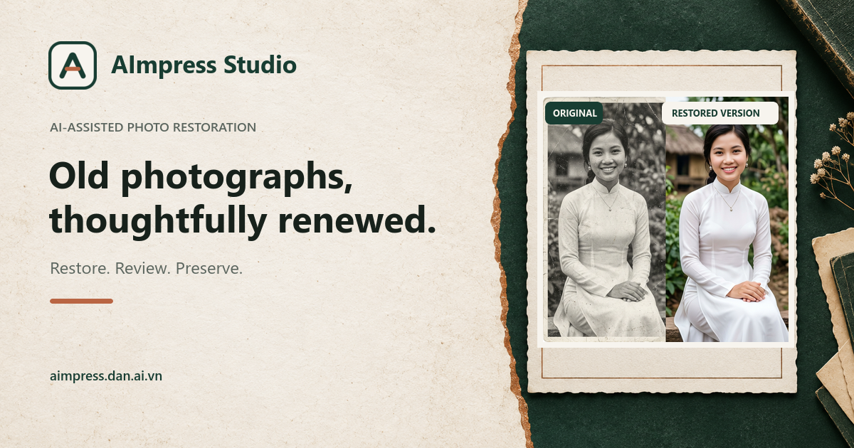 AImpress Studio - AI Image Restoration & Enhancement